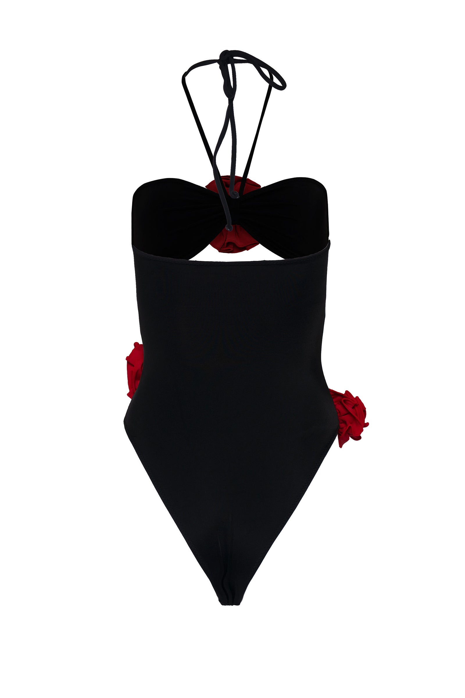 St. Clara One-piece Black Rose Red